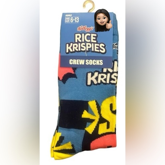 NWT Kelloggs Rice Krispies Y2K Novelty Socks - Picture 4 of 13